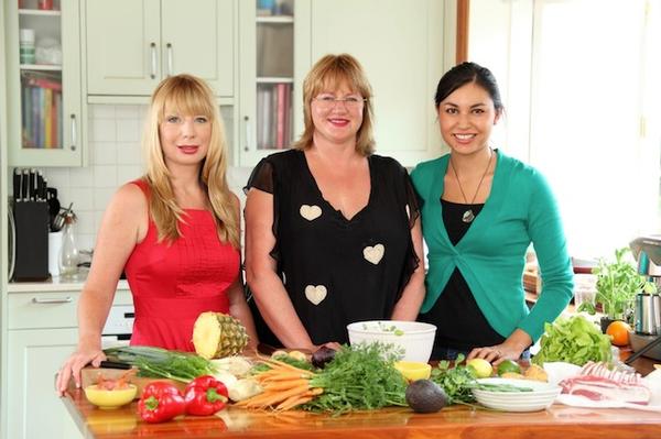 My Food Bag's Cecilia Robinson, Theresa Gattung and Nadia Lim.